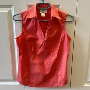 Ann Taylor Loft Petites Stretch Sleeveless Summer Cotten Size 2P Top